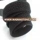 Black Elastic Stretch Hook and Loop Band