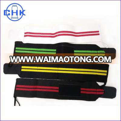 Customized adjustable colorful boxing wrist brace weight lifting elastic wrist wrap